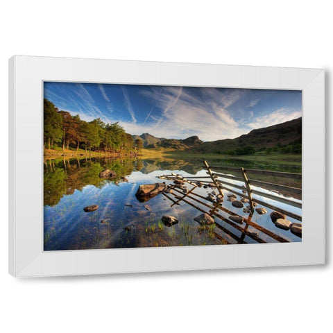 England White Modern Wood Framed Art Print by Nowakowski, Krzysztof