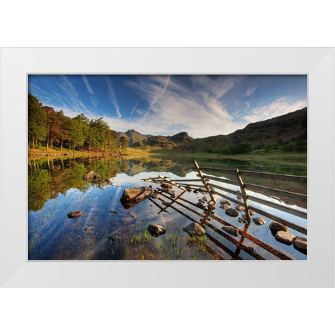 England White Modern Wood Framed Art Print by Nowakowski, Krzysztof