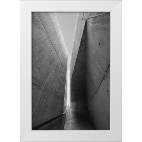 Between Two Worlds White Modern Wood Framed Art Print by P Neto, Filipe