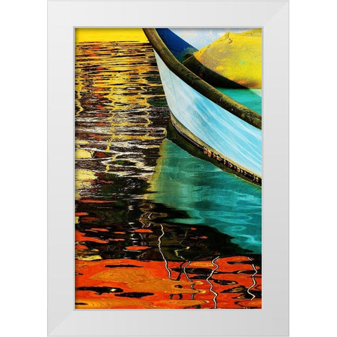 Boat   Ll White Modern Wood Framed Art Print by Hason, Eli
