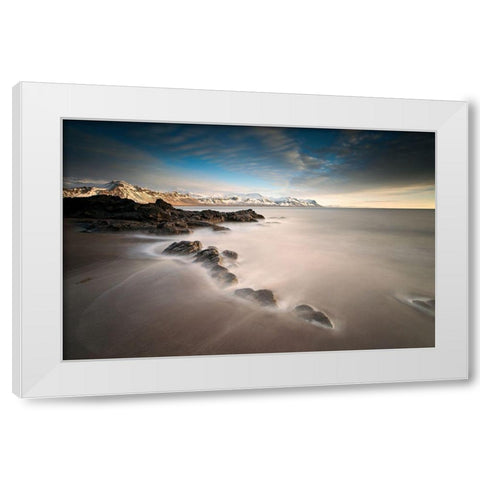 ... Tides White Modern Wood Framed Art Print by Hoffmann, Raymond