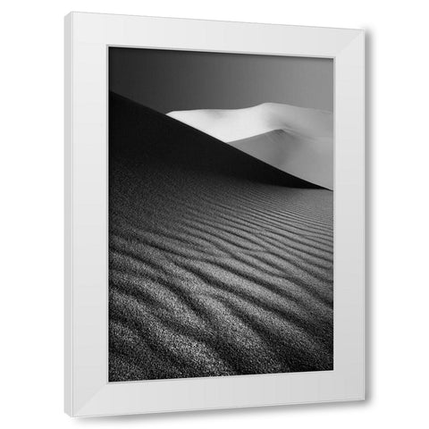An Ice Hill In Desert ! White Modern Wood Framed Art Print by Barootkoob, Ali
