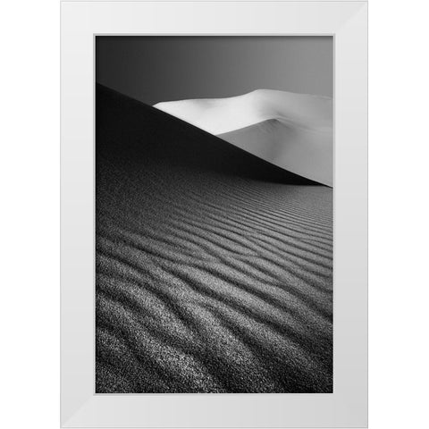 An Ice Hill In Desert ! White Modern Wood Framed Art Print by Barootkoob, Ali