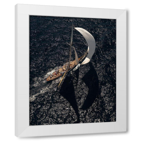 Shadows A Lights White Modern Wood Framed Art Print by Pelissier, Marc