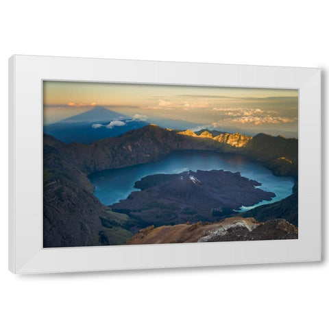 Rising Shadow White Modern Wood Framed Art Print by Wrobel, Karsten