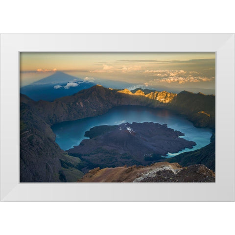 Rising Shadow White Modern Wood Framed Art Print by Wrobel, Karsten