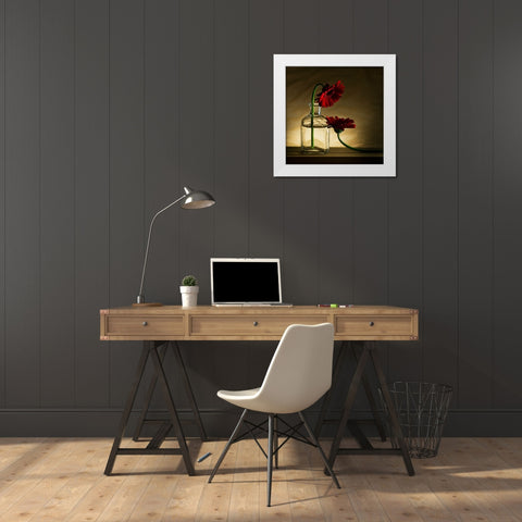 Sorry, Full... White Modern Wood Framed Art Print by De Kogel, Wieteke