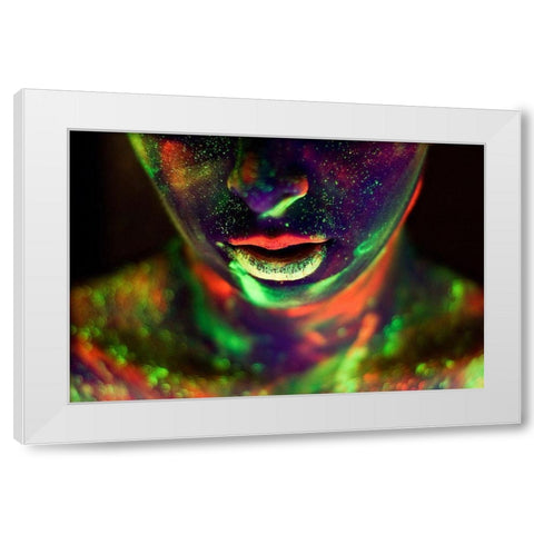 Alices World White Modern Wood Framed Art Print by Kokdemir, Dogan