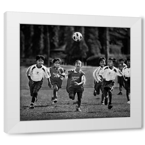 The Future National Team White Modern Wood Framed Art Print by Kisworo, Sebastian