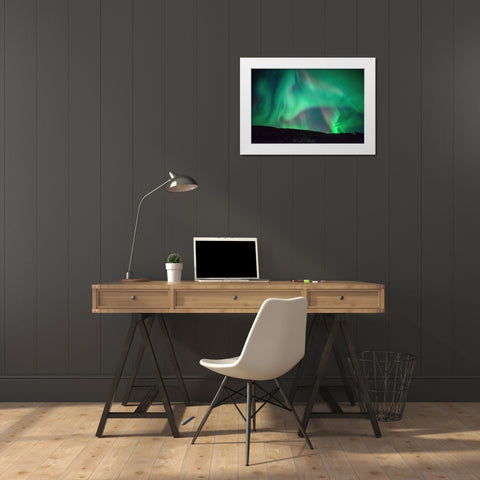 Dancing White Modern Wood Framed Art Print by Chantaravisoot, Naphat