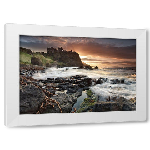 Dunluce Light White Modern Wood Framed Art Print by Mcparland, Gary