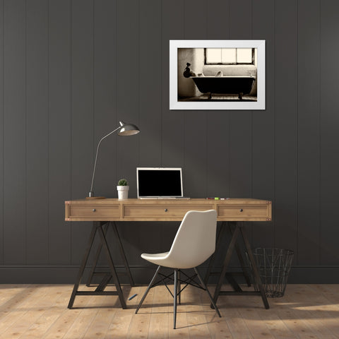 Decontamination White Modern Wood Framed Art Print by Paul
