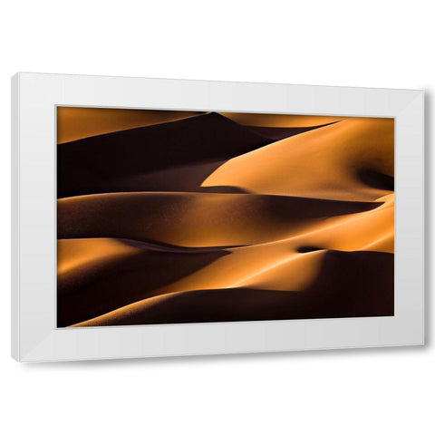Light And Shadow White Modern Wood Framed Art Print by Momeni, Mohammadreza