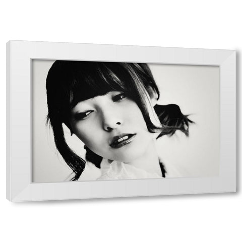 Portrait White Modern Wood Framed Art Print by Suzuki, Tatsuo