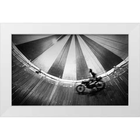 Daredevil White Modern Wood Framed Art Print by Maulana, Firman