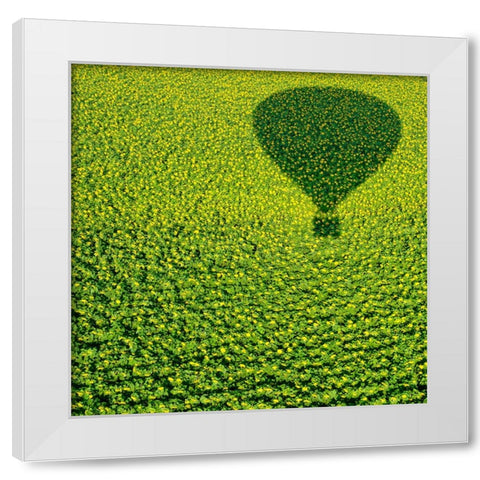 A Hundred Million Suns White Modern Wood Framed Art Print by Revivo, Avi