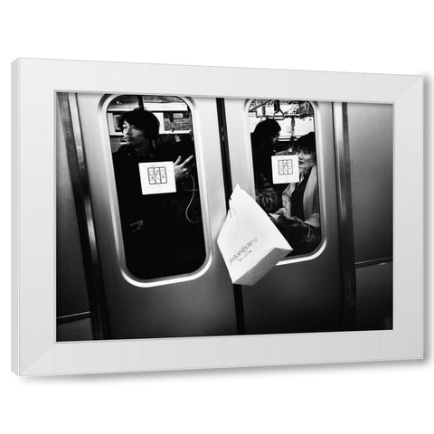 Untitled White Modern Wood Framed Art Print by Suzuki, Tatsuo