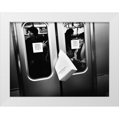 Untitled White Modern Wood Framed Art Print by Suzuki, Tatsuo