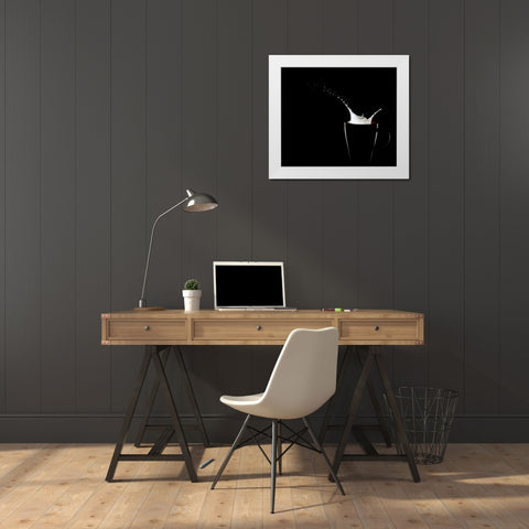 Milky Way White Modern Wood Framed Art Print by Pabst, Christian