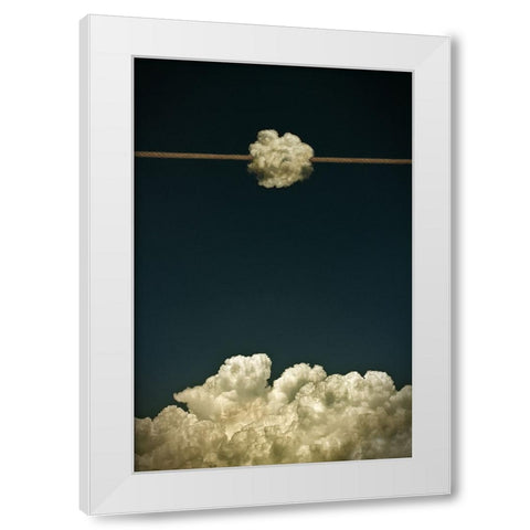 No Title White Modern Wood Framed Art Print by Solo, Mister