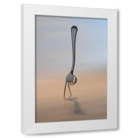 The Walker White Modern Wood Framed Art Print by Caballero, David