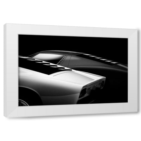 2 Miura White Modern Wood Framed Art Print by Droste, Holger
