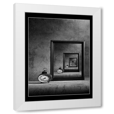The Eternity White Modern Wood Framed Art Print by Ivanova, Victoria