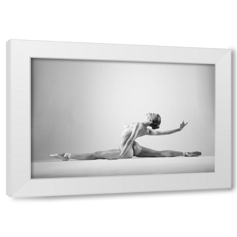 Untitled White Modern Wood Framed Art Print by Branicki, Arkadiusz