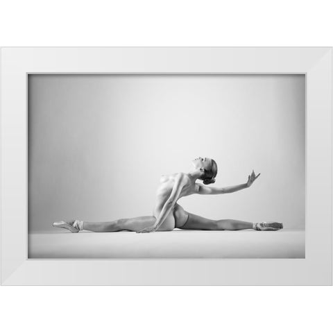 Untitled White Modern Wood Framed Art Print by Branicki, Arkadiusz