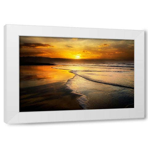Xago White Modern Wood Framed Art Print by C. Lobato, Jose