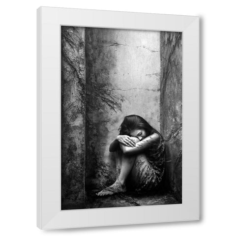 Life Goes On White Modern Wood Framed Art Print by Kisworo, Sebastian