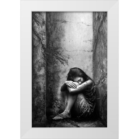 Life Goes On White Modern Wood Framed Art Print by Kisworo, Sebastian