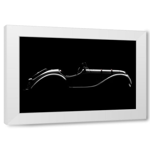 Silhouette White Modern Wood Framed Art Print by Perez, Alvaro