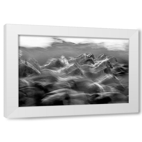 Dir White Modern Wood Framed Art Print by Malovrh, Milan