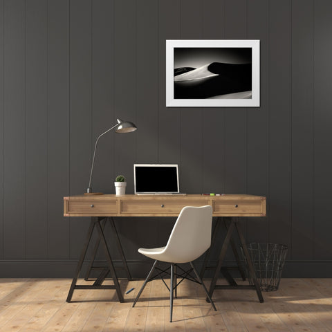 Dune White Modern Wood Framed Art Print by Kravanja, Jure