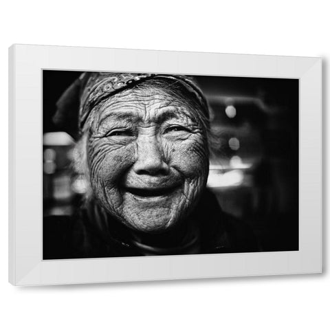 Untitled White Modern Wood Framed Art Print by Suzuki, Tatsuo