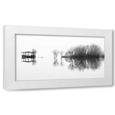 Changes White Modern Wood Framed Art Print by Abrantes, Paulo