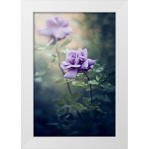 Untitled White Modern Wood Framed Art Print by Ajkabajka