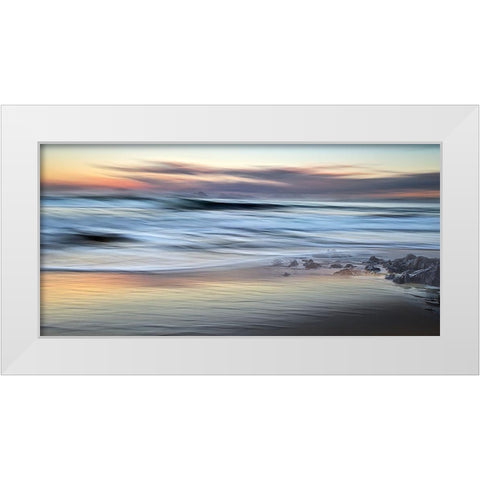 Mar De Suavidades White Modern Wood Framed Art Print by Pascual Buye, Santiago