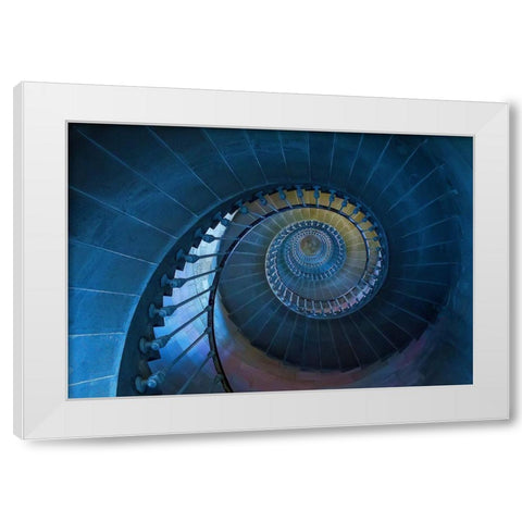Caracol White Modern Wood Framed Art Print by Ferreira, Remi