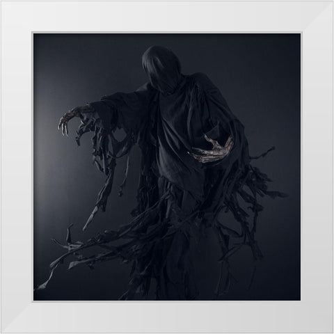 Dementor White Modern Wood Framed Art Print by Malikov, Alex