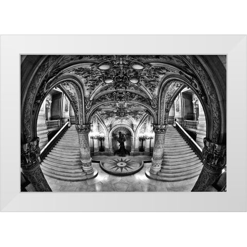 Opera Mystery White Modern Wood Framed Art Print by Pelissier, Marc
