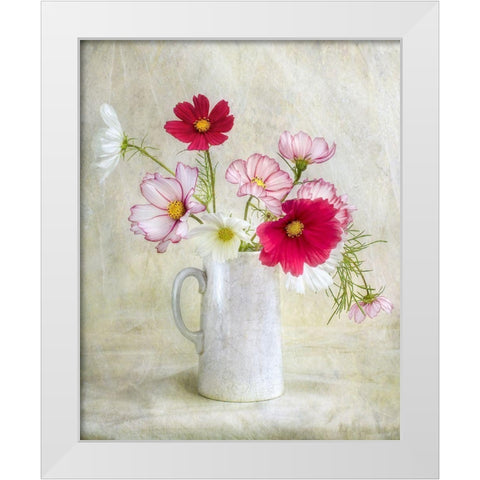 Cosmos Carnival White Modern Wood Framed Art Print by Disher, Mandy