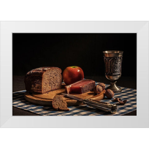 Supper White Modern Wood Framed Art Print by Boehmer, Joe