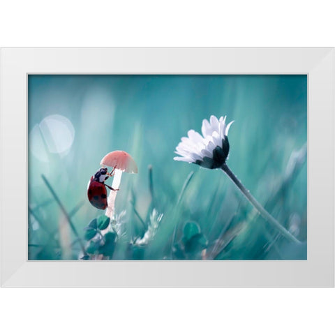 Speed Dating White Modern Wood Framed Art Print by Bravin, Fabien