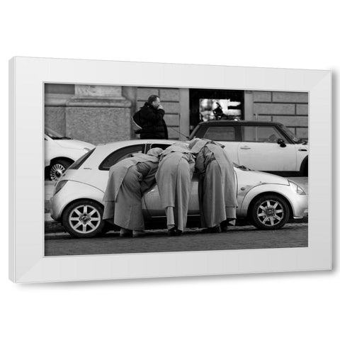 Vatican Council White Modern Wood Framed Art Print by Juliusfrumble