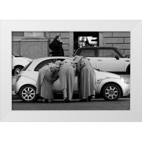 Vatican Council White Modern Wood Framed Art Print by Juliusfrumble