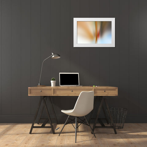 Sepera White Modern Wood Framed Art Print by Claes, Gilbert