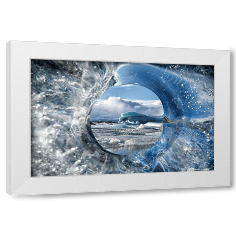 Circle Of Life White Modern Wood Framed Art Print by Vollmer, Tim