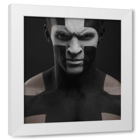 Untitled White Modern Wood Framed Art Print by Malikov, Alex